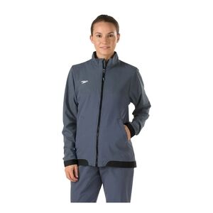 Speedo Female Tech Warm Up Jacket Gray Full Zip Size Medium